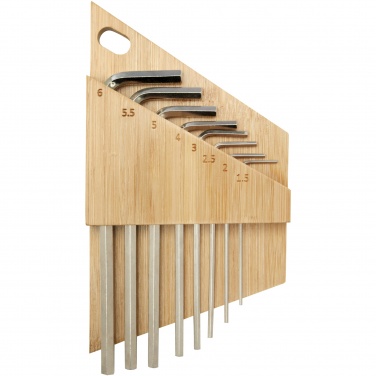 Logo trade reklaamkingid foto: Bambusest kuuskantvõtmete komplekt