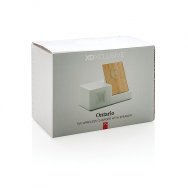 Logotrade meene foto: Ontario 5W juhtmevaba laadija koos kõlariga