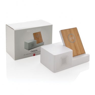 Logotrade firmakingitused pilt: Ontario 5W juhtmevaba laadija koos kõlariga