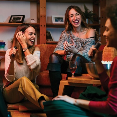 Logo trade ärikingid foto: Singvibe RCS taaskasutatud plastikust karaokekomplekt topeltmikrofoniga