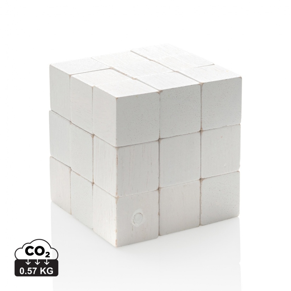 Logotrade firmakingituse foto: Puidust ajumäng lõuendikotis