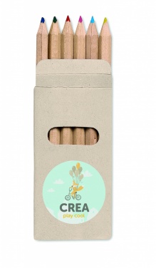 Logotrade ärikingi foto: Karbis 6 värvilist pliiatsit