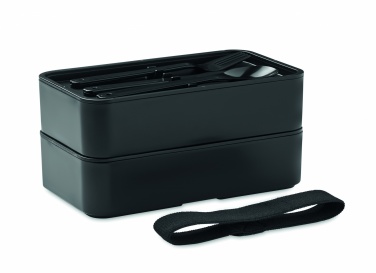 Logotrade ärikingituse foto: PP-st lõunakarp ja bambusest kaas