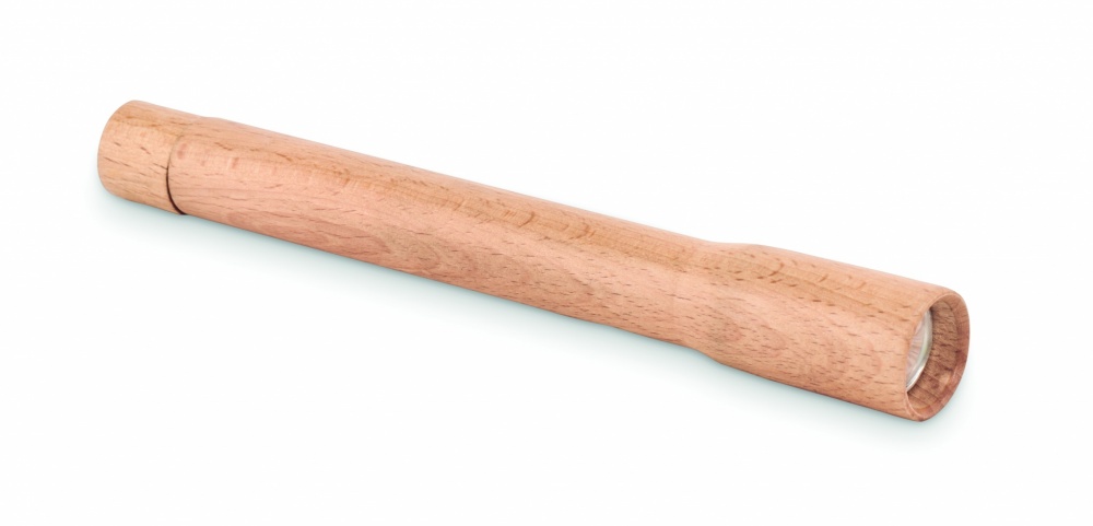 Logo trade meened foto: Puidust taskulamp COB valgusega