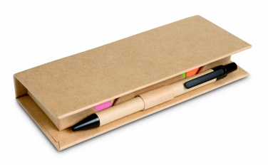 Logo trade reklaamkingituse pilt: Kleepmemode komplekt, taaskasutatud pliiatsiga