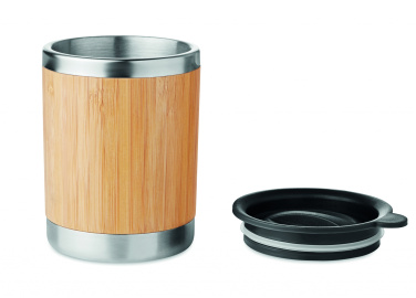 Logotrade reklaamtoote foto: Bambusest kaanega trummel 250ml