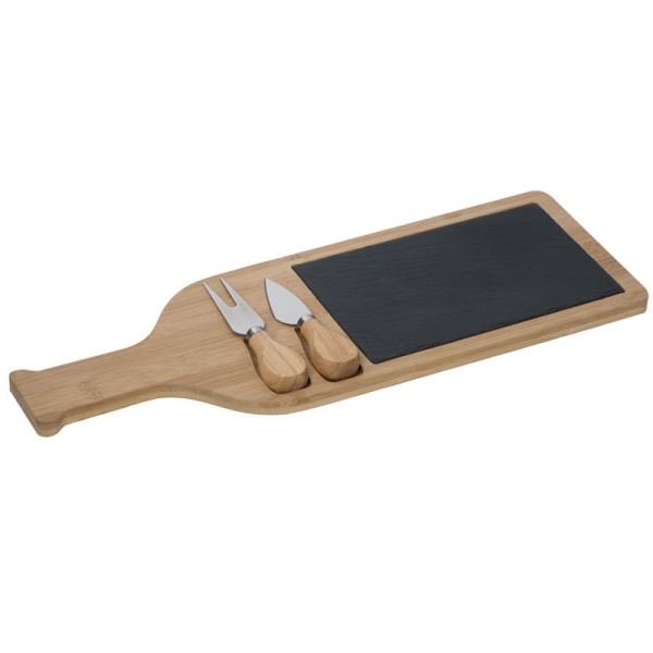 Logotrade firmakingi foto: Juustu lõikelaud kiltkiviplaadiga CALAIS