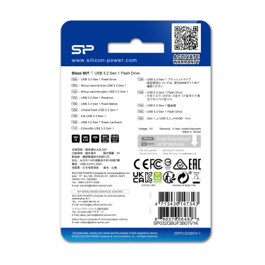 Logo trade reklaamkingitused foto: PENDRIVE SILICON POWER BLAZE - B07 3.2 16GB