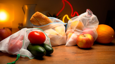 Logo trade reklaamtooted foto: Võrgust toidusäilituskotid, komplektis 3 kotti MIAMI