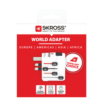 Logotrade reklaamkingid pilt: SKROSS Pro 3-pooluseline maailmareisi adapter