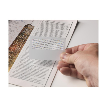 Logotrade ärikingi foto: Loupe krediitkaardikujuline suurendusklaas