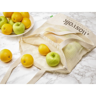 Logotrade reklaamkingituse foto: Natura Organic Mesh Shopper (180 g/m²) ostukott