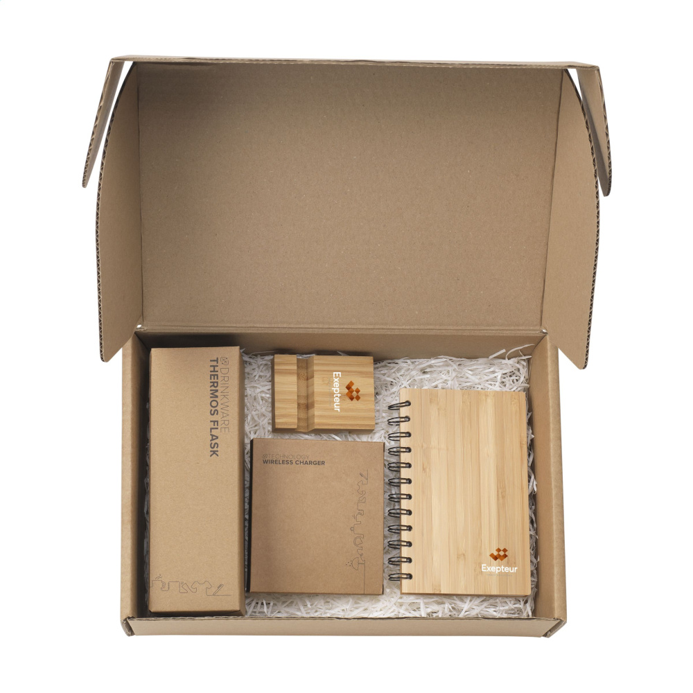 Logotrade ärikingi foto: Bambusest reklaamkingituste kinkekomplekt