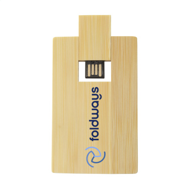 Logotrade firmakingitused pilt: Krediitkaart USB Bamboo 8 GB