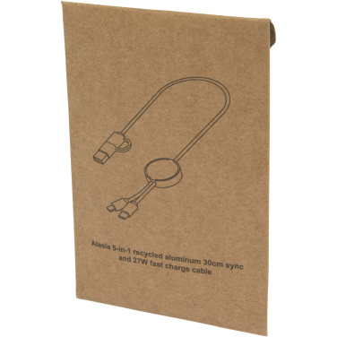 Logo trade reklaamkingitused foto: Punane Alasia 5-in-1 taaskasutatud alumiiniumist ja plastikust kiirlaadimiskaabel