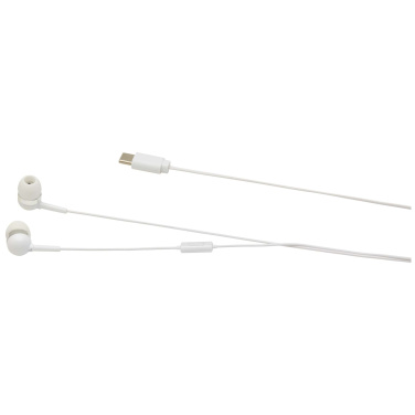 Logo trade ärikingitused foto: Baekdu juhtmega Type-C peakomplekt koos taaskasutatud plastikust hoiukarbiga