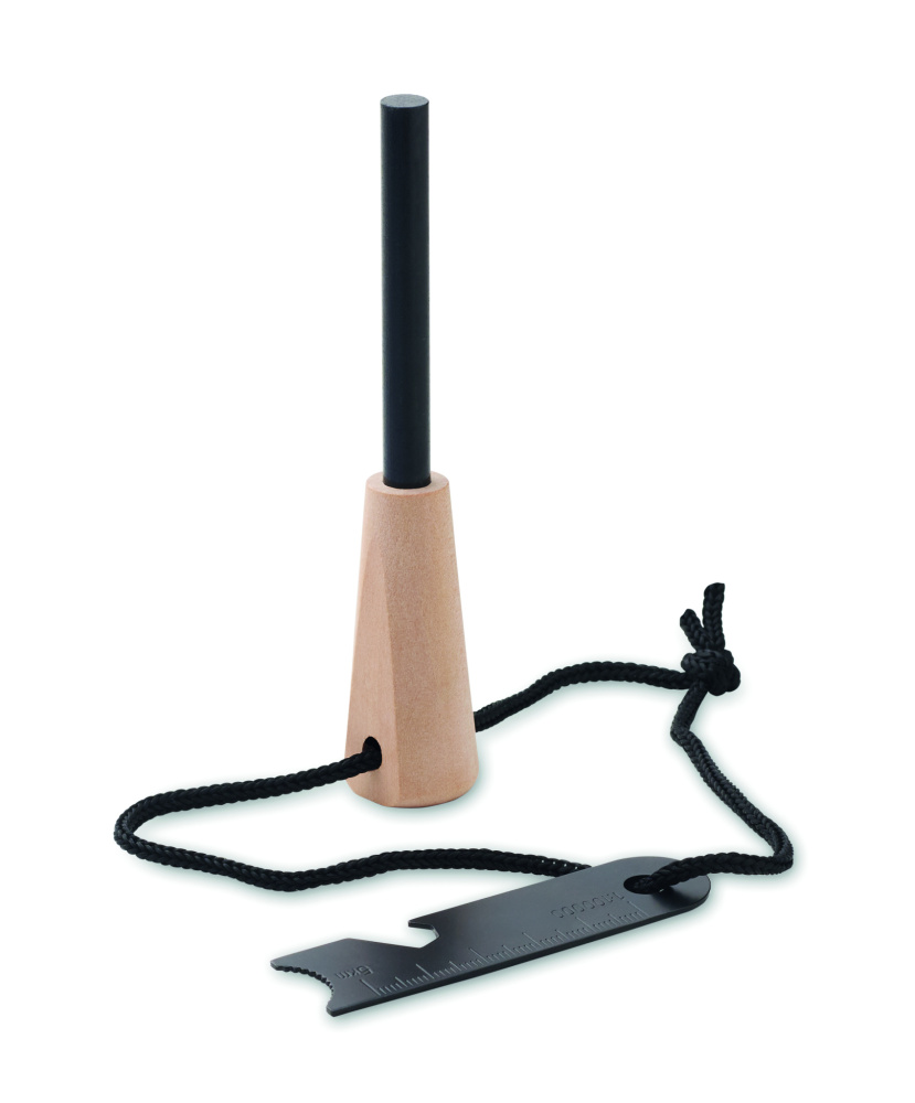 Logo trade reklaamtoote pilt: FUEGOR männipuidust süütevahendite komplekt