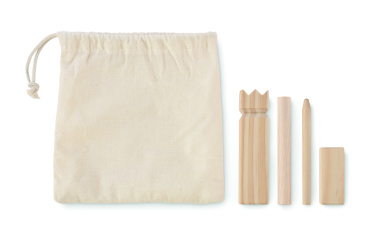 Logo trade reklaamkingitused foto: KING PETIT männipuidust õuemäng