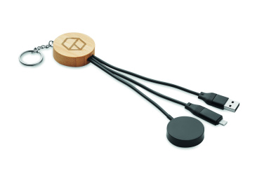 Logotrade reklaamkingi foto: BULE võtmehoidjaga 4in1 60 W kaabliga