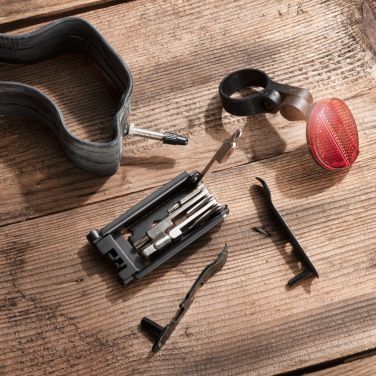 Logotrade firmakingi foto: Jalgrattatööriistade komplekt MERAPI Schwarzwolf