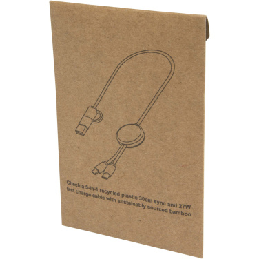 Logotrade firmakingitused pilt: Citala 5-in-1 taaskasutatud plastist 30 cm kiirlaadimiskaabel