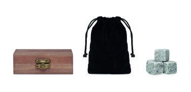 Logotrade ärikingid pilt: 9 kivist jääkuubikute komplekt karbis ABERDEEN