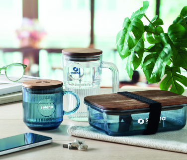 Logo trade meened foto: Ribiline klaasist kruus 300ml VITRIO MUG