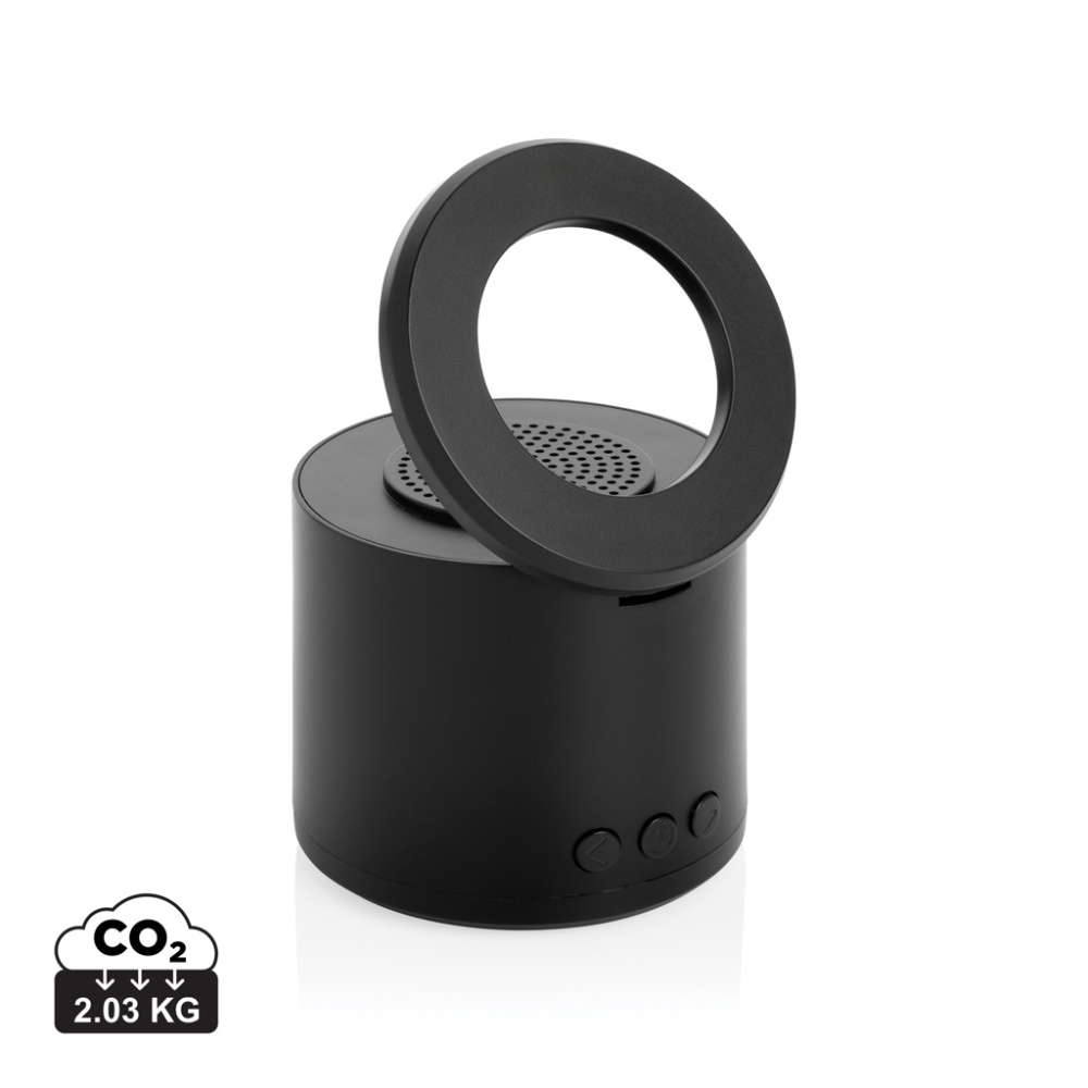 Logotrade reklaamtooted pilt: Magpulse RCS taaskasutatud plastist 3W kõlar magnetilise hoidikuga