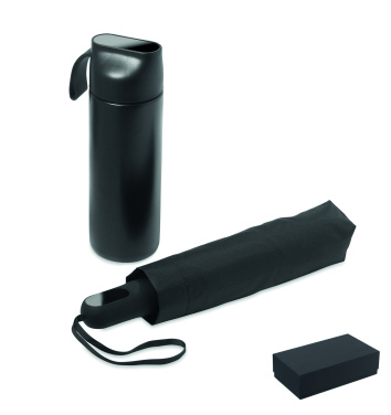 Logotrade ärikingitused pilt: HITHERE kinkekomplekt termospudeli ja vihmavarjuga