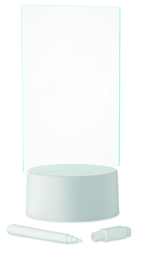 Logo trade firmakingitused foto: LEDMEMO valgustatud LED-märkmetahvel