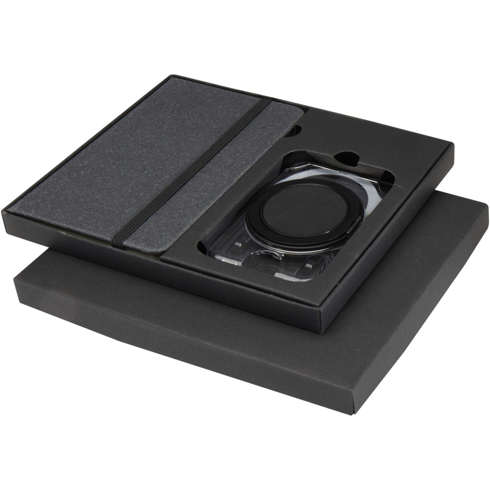 Logotrade ärikingid pilt: Kern A6 kõvakaaneline märkmik ja MagSafe rahakotiga kinkekomplekt