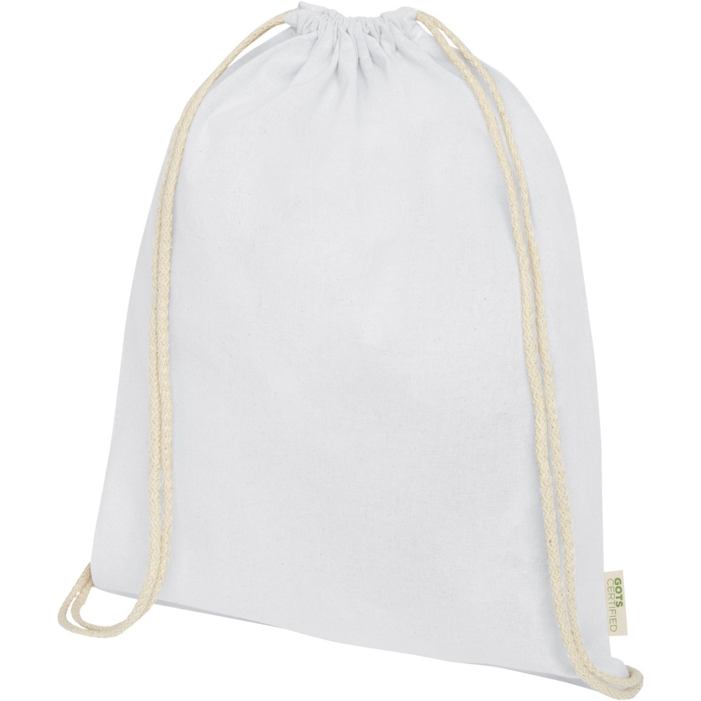 Logo trade mainoslahjat ja liikelahjat kuva: Orissa 100 g/m² organic cotton drawstring bag 5L