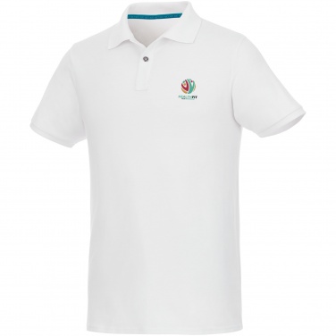 Logo trade liikelahja mainoslahja tuotekuva: Beryl short sleeve men's organic recycled polo