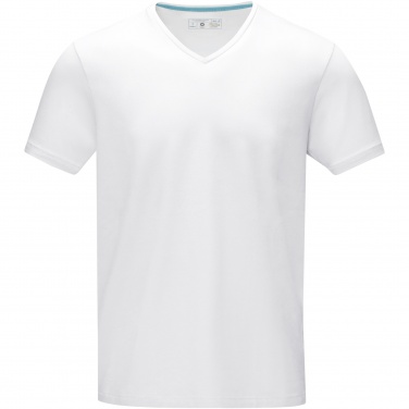 Logo trade mainoslahja kuva: Kawartha short sleeve men's organic V-neck t-shirt