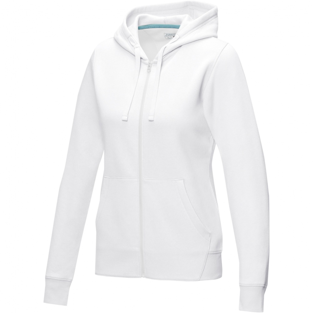 Logo trade mainostuote kuva: Ruby women’s organic recycled full zip hoodie
