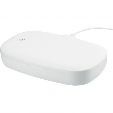 Logo trade mainoslahjat ja liikelahjat kuva: Capsule älypuhelimen UV-puhdistaja 5 W:n langattomalla latausalustalla