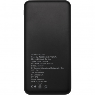 Logotrade liikelahjat kuva: Loop 10 000 mAh:n varavirtalähde kierrätetystä muovista 