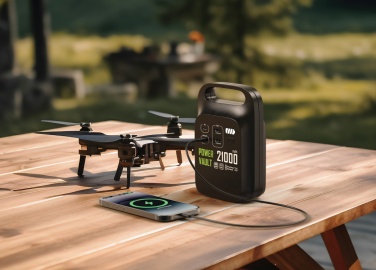 Logotrade mainoslahja tuotekuva: Power Vault 21000 kannettava virta-asema RCS muovista