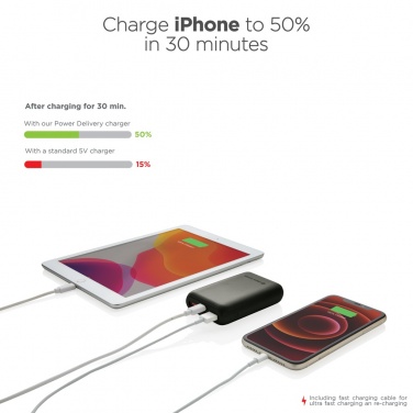 Logo trade mainoslahja ja liikelahja tuotekuva: Urban Vitamin Alameda 10000 mAh PD varavirtalähde