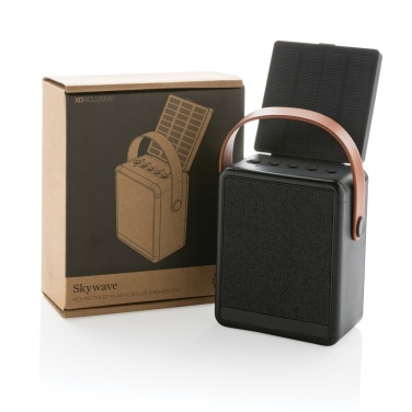 Logo trade mainoslahja ja liikelahja tuotekuva: Skywave aurinkovoimakaiutin 12W RCS kierrätetystä muovista