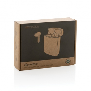 Logotrade liikelahjat mainoslahjat tuotekuva: Skywave aurinkovoimakuulokkeet RCS kierrätetystä muovista