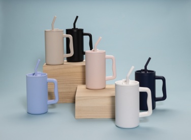 Logo trade liikelahja mainoslahja tuotekuva: Cube RCS -sertifioitu muki kierrätetystä teräksestä 800ml