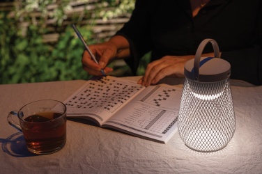 Logo trade mainoslahja kuva: Aurora USB-ladattava pöytävalaisin RCS kierrätysmuovista