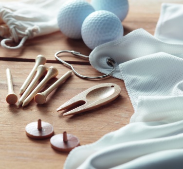 Logotrade mainostuote tuotekuva: Bambu golfsetti