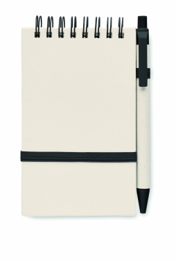 Logo trade liikelahja mainoslahja tuotekuva: A6 muistikirja kynällä