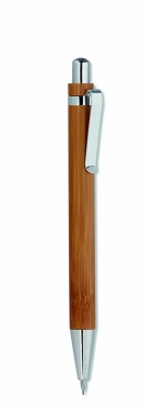 Logotrade mainoslahjat ja liikelahjat tuotekuva: Bambuinen kynä- ja lyijykynäsetti