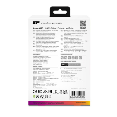 Logotrade liikelahjat mainoslahjat tuotekuva: Hard Disc Silicon Power Armor A85