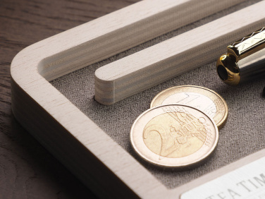 Logo trade mainostuote kuva: Puinen työpöydän järjestäjä 1818121