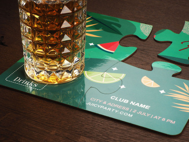 Logotrade mainoslahja ja liikelahja kuva: 4 PUZZLE-lasialustan sarja 1835117