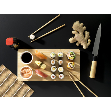 Logotrade mainoslahjat kuva: Temaki Bamboo Sushi Tray lahjasetti